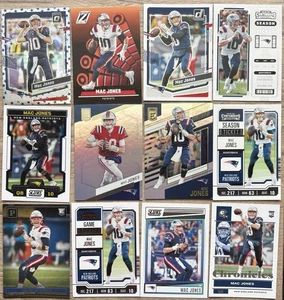 Mac Jones NFL ⭐️ QB 12 Card Lot - New England Patriots Alabama Crimson Tide - Picture 1 of 2