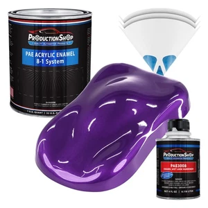 ProductionShop High Gloss Plum Crazy Metallic Acrylic Enamel Quart Kit Paint - Picture 1 of 1