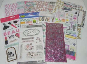 LOT GIRLS JUST WANNA HAVE FUN STICKERS CHIPBOARD EPHEMERA PRIMA PAPER STUDIO - Picture 1 of 9