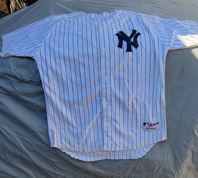 Derek Jeter Yankees #2 Majestic 2009 WS Authentic Jersey Size 52 NWOT - Image 1 of 4