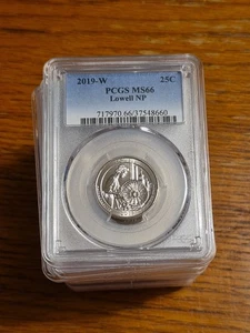 2019-W Lowell NP Quarter 25C WEST POINT MINT PCGS MS66 Beautiful FREE US Ship - Picture 1 of 2