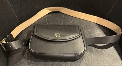 Michael Kors Black Waist Bag Fanny Pack 6”x8.5” - Image 1 of 4