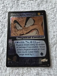 DBZ Dragon Ball Z FOIL Blue Hip Spring Throw 12 CCG Limited Saiyan Saga MP  - Picture 1 of 5