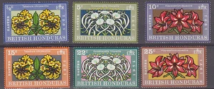 BRITISH HONDURAS STAMP 1971 EASTER/FLOWERS/FESTIVALS SC275-80 MVLH SEE SCAN - Picture 1 of 1