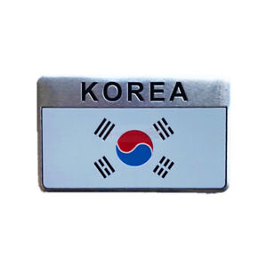 KOREA Badge Metal Side Rear Emblem Badge Motor Sport Decals Sticker Car For KIA 