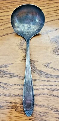 CUCHARÓN SOPA FESTONEADO PLATO PLATEADO ONEIDA COMMUNITY 7"" LARGO Foto 1 de 4