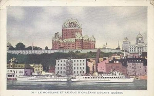 CARTOLINA VIAGGIATA 1950 _ NAVI _ LE ROSELINE ET LE DUC D'ORLEANS DEVANT QUEBEC - Picture 1 of 1