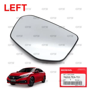 Lh Side Mirror Glass+Backing For Honda Civic FC FK Sedan Hatchback 2016 2021 - Imagen 1 de 9