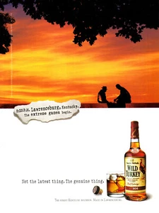 WILD TURKEY WHISKEY AD #6 RARE 1999 VINTAGE  - Picture 1 of 2