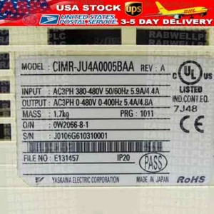 Brand Yaskawa CIMR-JU4A0005BAA CIMRJU4A0005BAA Inverter New Expedited Shipping - Picture 1 of 2