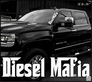 DIESEL MAFIA Vinyl Decal Sticker Windshield Truck Fits Duramax Power Stroke - Picture 1 of 3