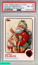 2007 TOPPS SANTA CLAUS SANTAS IMPORTANT #8 FRIENDS-HOLIDAY SETS PSA 8 NM-MT