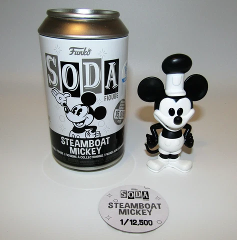 FUNKO SODA VINYL FIGURE DISNEY MICKEY MOUSE STEAMBOAT MICKEY #1/12500 Cover