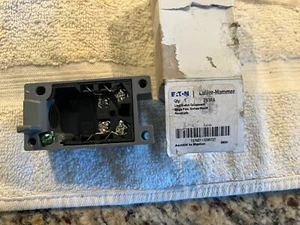 Eaton Cutler Hammer Limit Switch Receptacle E50RA Single Pole-New in Box - Picture 1 of 7