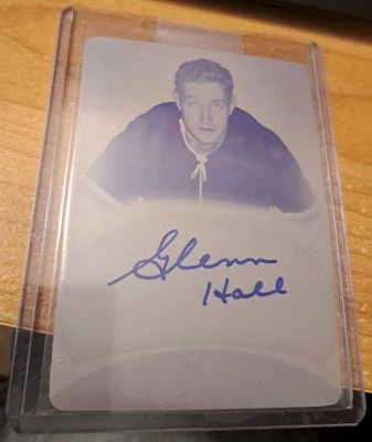 Placa Magneta Superlativa Glenn Hall 2015 1/1 Hoja Firmada Automática ¡RARA! Foto 1 de 2