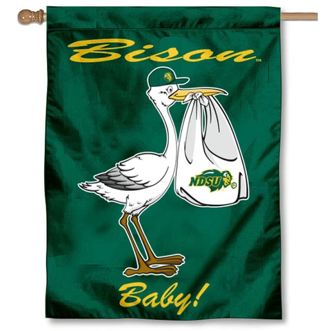 North Dakota State University New Baby Gift Decorative House Flag Cover
