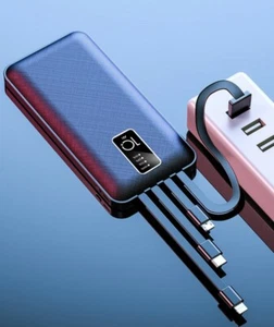 BATTERIA ESTERNA POWER BANK 20000 mAh 5V 2A USB Type-C per iPhone - Foto 1 di 5