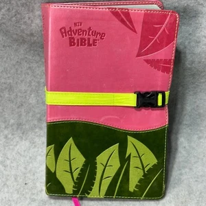 NIV Adventure Bible New International Version Kids Bible Pink Green - Picture 1 of 5