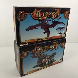 Chronopia Stygian Ophidian + Firstborn War Chariot Boxed Metal Miniatures Vtg - Picture 1 of 6