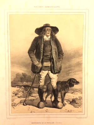 Montagnard de la Feuillée Finistère, lithographie, Lalaisse, Galerie Armoricaine - Photo 1/2