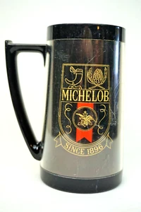 ThermoServ MICHELOB Bier hoher Isolierbecher schwarz Anheuser Busch Thermo Serv Vintage - Bild 1 von 6