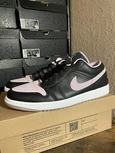 Nike Air Jordan 1 Low SE Black/ Iced Lilac White Pink DV1309-051 Size 13 - Picture 1 of 9