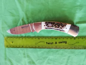 Jagdtaschenmesser Böker, Hirschhorn, Top Zustand! - Bild 1 von 6