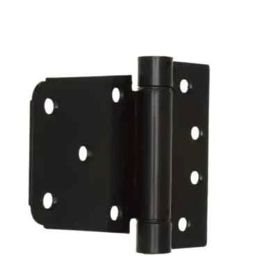 2PK Everbilt  3-1/2 in Black Spring Self Closing Gate Door Tee Hinges 20234 - Image 1 of 4