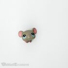 Littlest Pet Shop LPS #80 Grey Mouse Pink Ears Blue Eyes Hasbro Authentic