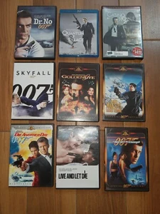James Bond 007 Movies 8 DVD's and 1 Blu Ray - Picture 1 of 2
