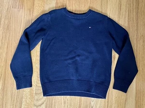 Tommy Hilfiger Navy Blue Crew Neck Long Sleeve Sweater Size 7 - Picture 1 of 3