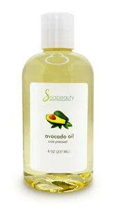 Avocado Oil 100% Pure & Natural Cold Pressed Refined by Soapeauty 8 fl oz - Picture 1 of 5