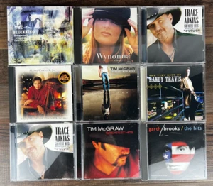 Audio CD Lot Garth Brooks Trace Adkins Tim McGraw Randy Travis Harry Connick JR - Picture 1 of 8