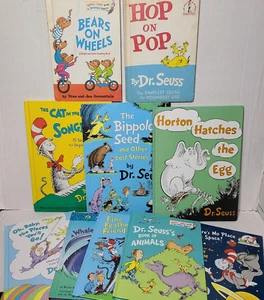 Lot 10 Dr Seuss Cat in Hat Songbook Horton Berenstain Children's Books Hardcover - Picture 1 of 3