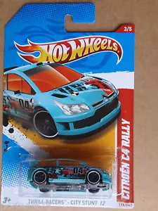 Hot Wheels International Citroen C4 Rally 2012 azul claro 198/247 gran tarjeta - Imagen 1 de 4