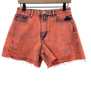 HABITUAL KID Jean Shorts Size 16 Girls Denim Coral Retro High Rise Ritual NWT - Picture 1 of 20