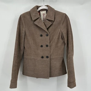 Robert Graham Womens Old Money Brown Tweed Blazer Jacket Sz XS Preppy Minimalist - Picture 1 of 8
