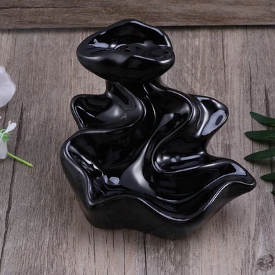  Bruciatore a cono di fumo di incenso in ceramica Supporto a torre per - Immagine 1 di 4