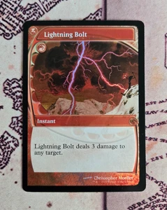 Magic The Gathering Foil Lightning Bolt Future Sight Festival en una caja Atlanta Secret Lair casi nuevo - Imagen 1 de 2
