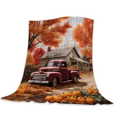  Cobertor decorativo de outono laranja ação de graças outono 50x60 no outono 14 - Imagem 1 de 4