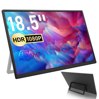 FRUNSI Portable Monitor for Laptop USB-C&HDMI HDR 18.5inch 100HZ 1920*1080P - Image 1 of 4