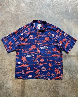 Houston Astros Cooperstown Collection Reyn Spooner Hawaiian Shirt Size Adult 2XL - Image 1 of 4