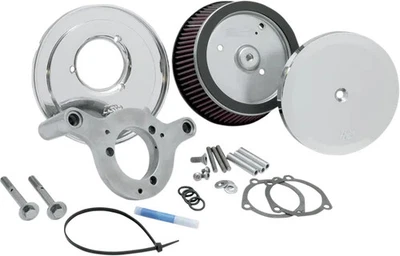 Conjunto de admisión de aire de metal KN Street espejo martillo Fat Boy Lo 10-16 Foto 1 de 4