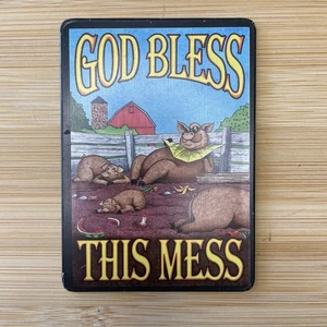 Vintage Magnet God Bless This Mess Magnet 1996 - Picture 1 of 4