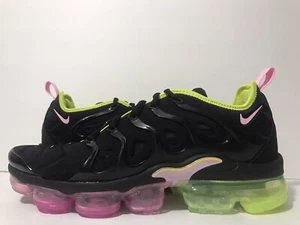 Nike Wmns Air Vapormax Plus "Pink Rise" LE Blk/Pink/Rise/White CI6160-001 Sz 12 - Picture 1 of 8
