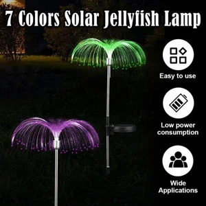 Colorful Solar Jellyfish Light Garden Lights Outdoor Waterproof Solar Lights - Picture 1 of 13