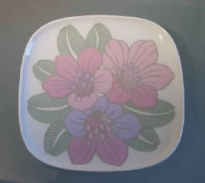 Piatto Rosenthal linea studio pastello decorazione fiori - Foto 1 di 2
