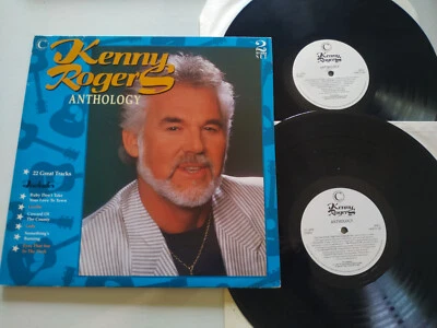 Kenny Rogers Anthology Greatest Hits 1990 UK Press - 2 X LP 12 " vinyl VG/VG 2T - Image 1 of 4