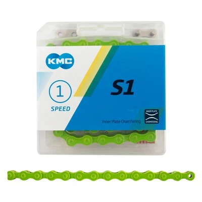 KMC S1 Single Speed 1/2 x 1/8 Internal Geared Hub Bike or Fixie Bicycle Chain - Image 1 of 4