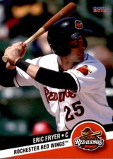 2014 Rochester Red Wings Choice #8 Eric Fryer Columbus Ohio OH Baseball Card
